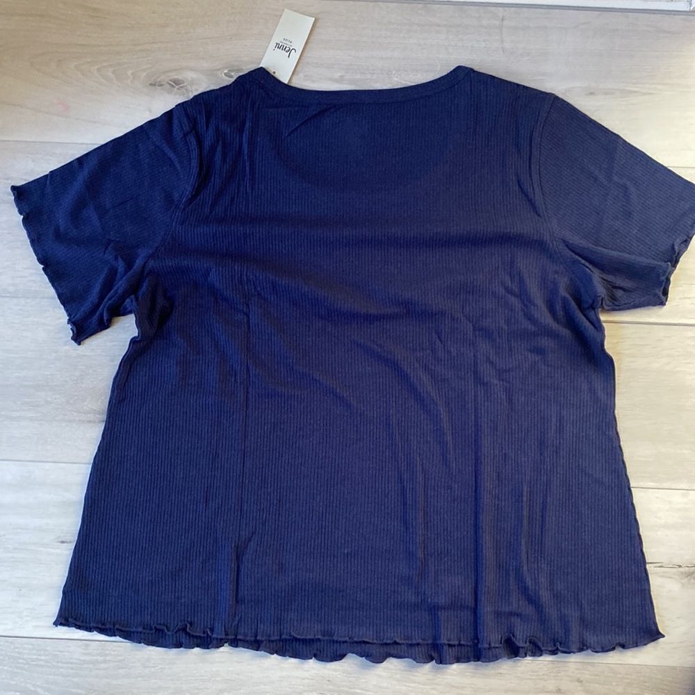 Jenni Solid Ribbed Sleep Top Navy Sail 2X‎ NWT and in packaging - Picture 7 of 7
